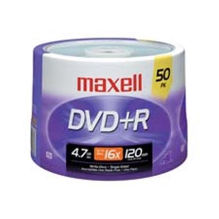 MAXELL Maxell Corp. Of America MAX639013 DVDplusR- 16X Speed- 4.7GB- Branded- 50-PK MAX639013